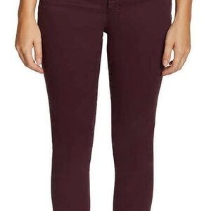 Jessica Simpson High Rise Skinny Ankle Length Jeans Size 10 Color: Wine NWT